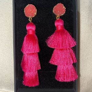 Fun Pink Dangle Earrings